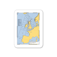 Uk Shipping Forecast Map  Blue Cute Trending Sticker | Artistshot