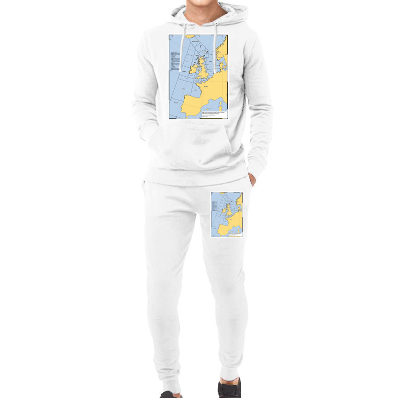 Uk Shipping Forecast Map  Blue Cute Trending Hoodie & Jogger Set | Artistshot