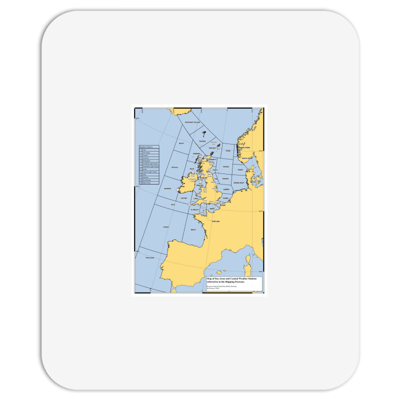 Uk Shipping Forecast Map  Blue Cute Trending Mousepad | Artistshot