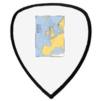 Uk Shipping Forecast Map  Blue Cute Trending Shield S Patch | Artistshot