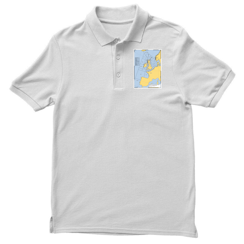 Uk Shipping Forecast Map  Blue Cute Trending Men's Polo Shirt | Artistshot