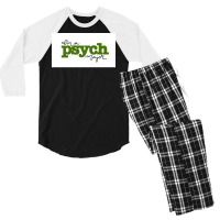 Ix27m A Psych Major Poster Stars Men's 3/4 Sleeve Pajama Set | Artistshot