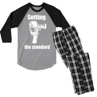 Setting The Standard  Stars Girl Men's 3/4 Sleeve Pajama Set | Artistshot