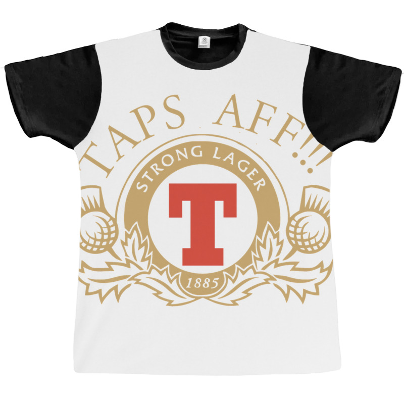 Taps Aff Tops Off Lager Parody Glasgow Poster Vintage Graphic T-shirt | Artistshot