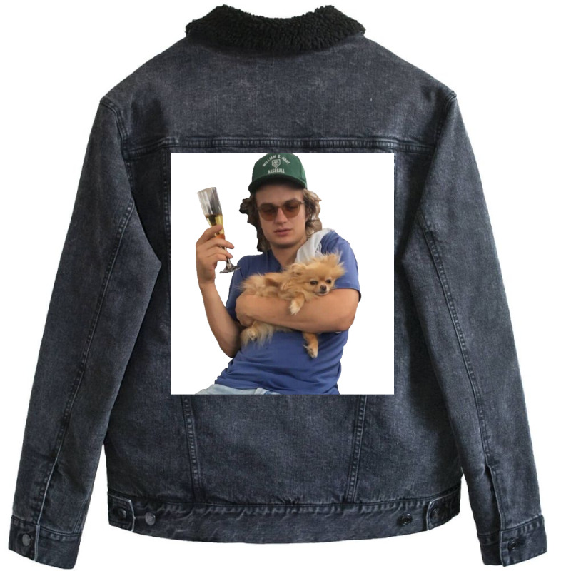 Joe Keery Poster Love Unisex Sherpa-lined Denim Jacket | Artistshot