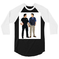 Joey And Chandler Poster Trending 3/4 Sleeve Shirt | Artistshot