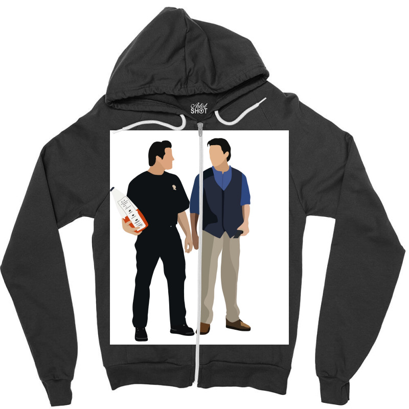 Joey And Chandler Poster Trending Zipper Hoodie | Artistshot