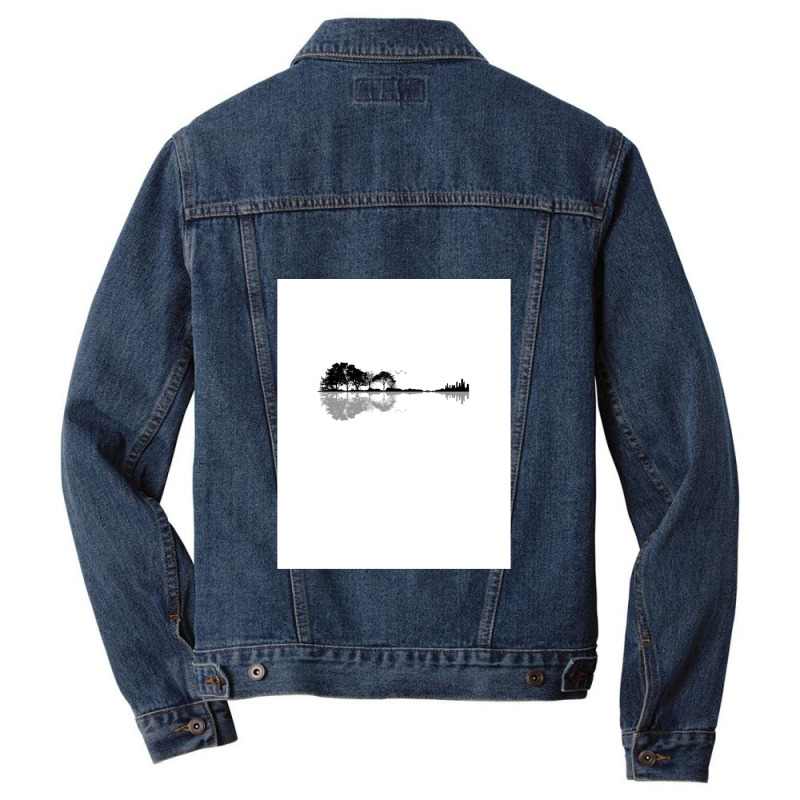 Nature Guitar Men Denim Jacket | Artistshot