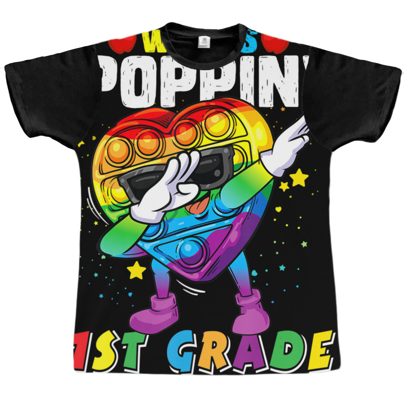 Limited Edition Fidget Toy What's Poppin 1st Grade 100th Day Of School Graphic T-shirt | Artistshot