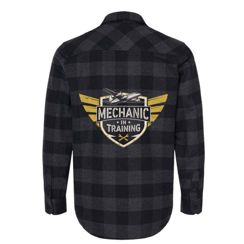 Hot Trend Aircraft Mechanic In Training Aviation School Amt Student Flannel Shirt | Artistshot