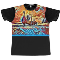 Viking Warrior In A Boat  Vintage Hipster Graphic T-shirt | Artistshot