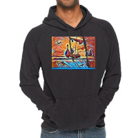 Viking Warrior In A Boat  Vintage Hipster Vintage Hoodie | Artistshot