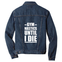 Pensioner Gymnastics Fit Granny Grandpa Men Denim Jacket | Artistshot