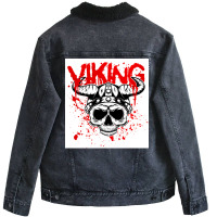 Vikingnorse Mythology  Girl Music Nature Unisex Sherpa-lined Denim Jacket | Artistshot