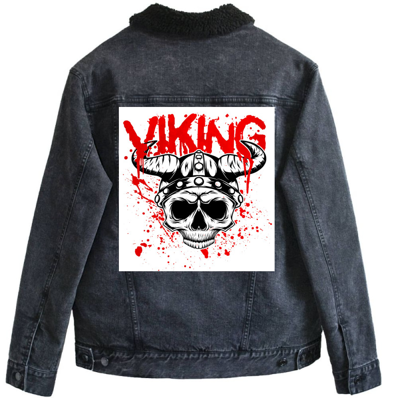 Vikingnorse Mythology  Girl Music Nature Unisex Sherpa-lined Denim Jacket | Artistshot