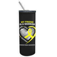 Women Men Yellow Endo Warrior Friend Endometriosis Awareness Skinny Tumbler | Artistshot