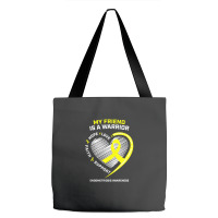 Women Men Yellow Endo Warrior Friend Endometriosis Awareness Tote Bags | Artistshot