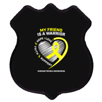 Women Men Yellow Endo Warrior Friend Endometriosis Awareness Shield Patch | Artistshot