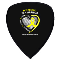 Women Men Yellow Endo Warrior Friend Endometriosis Awareness Shield S Patch | Artistshot