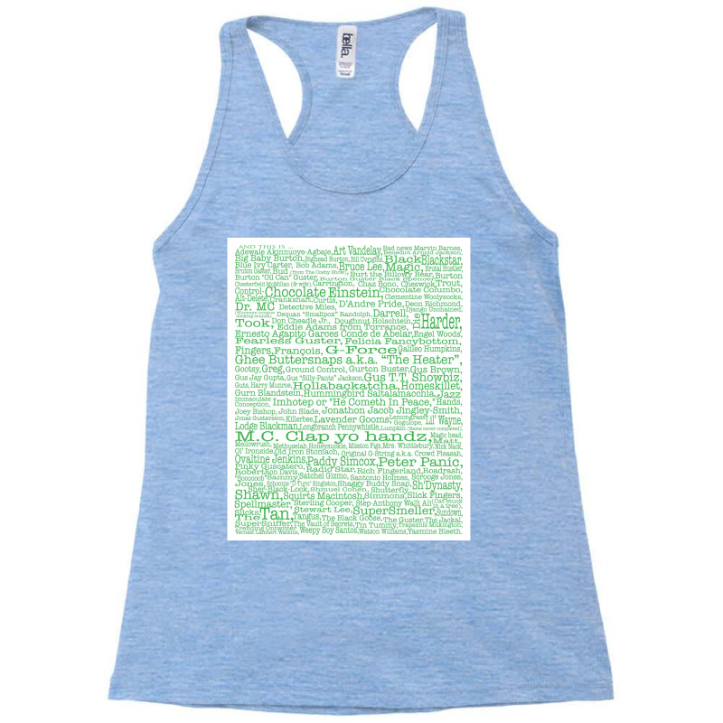 Psych Tv Show Nicknames Burton Guster Poster Vintage Racerback Tank by mcnittrulonb | Artistshot