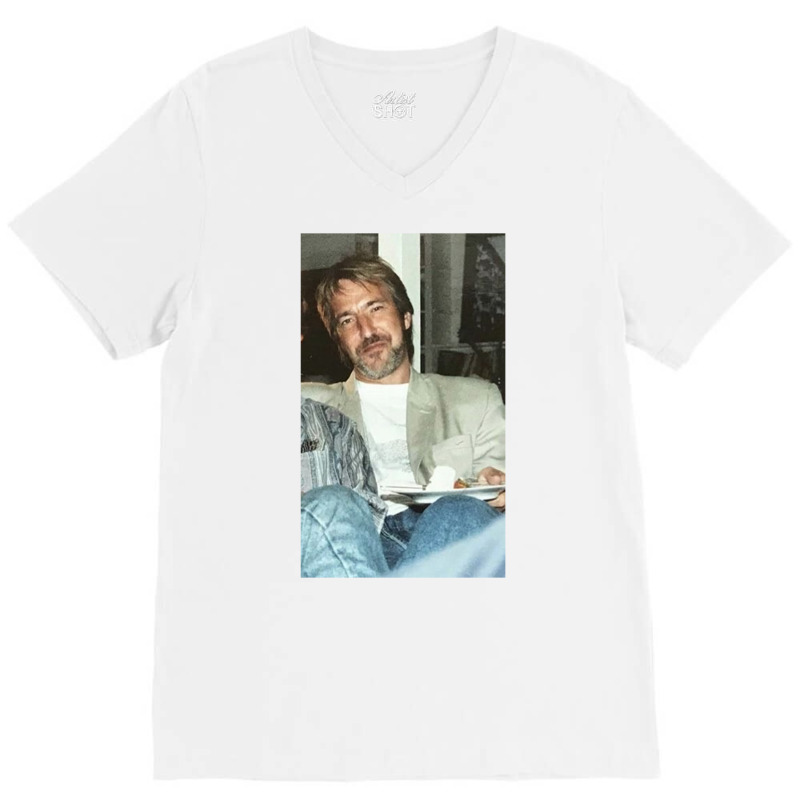 Alan Rickman Gift For Fans    Aesthetic V-neck Tee | Artistshot