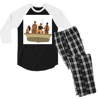 Outerbanks Poster Music Men's 3/4 Sleeve Pajama Set | Artistshot