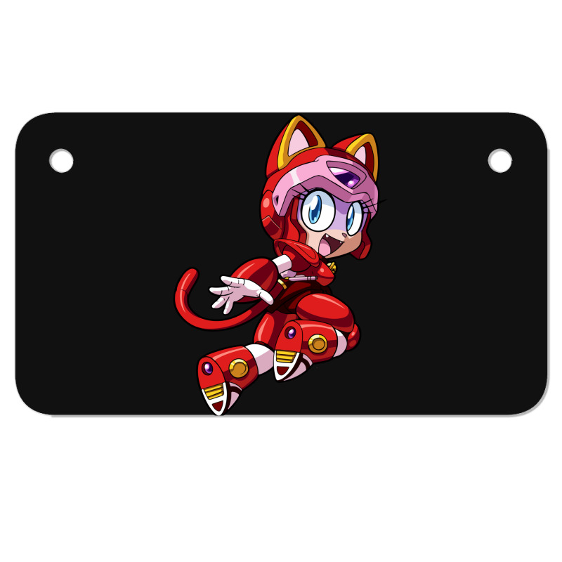 Samurai Cats Girl Motorcycle License Plate | Artistshot