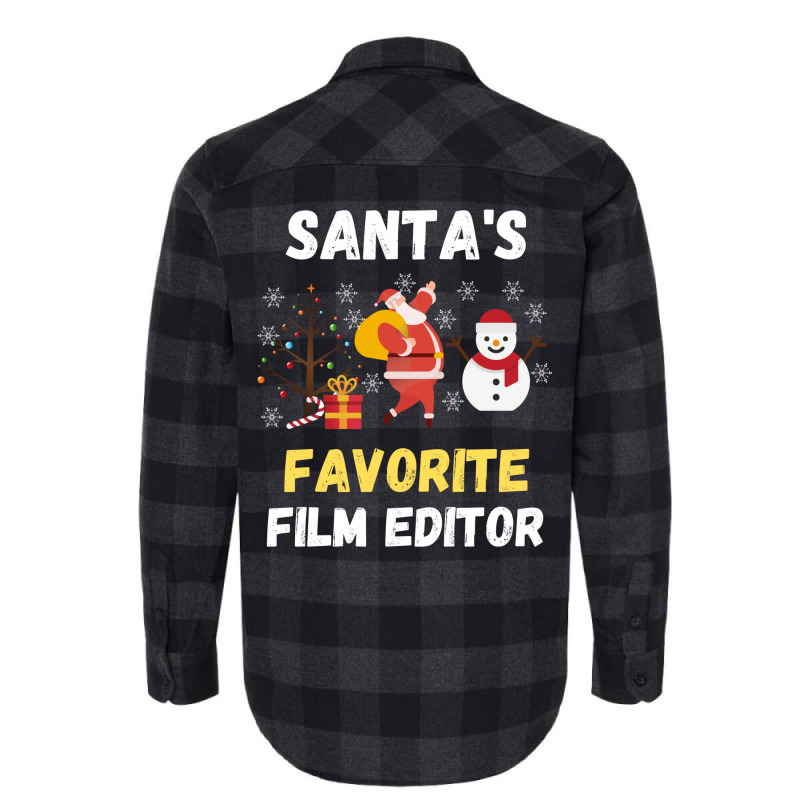 Santas Favorite Film Editor Classic Funny Tumblr Flannel Shirt | Artistshot