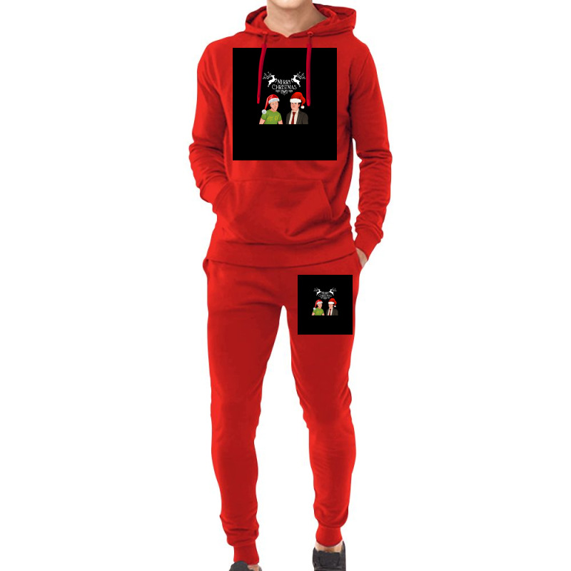 Peep Show Christmas Poster Green Hoodie & Jogger Set | Artistshot