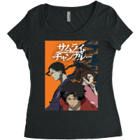 Samurai Champloo Walking On Sunset Lightweight Women's Triblend Scoop T-shirt | Artistshot