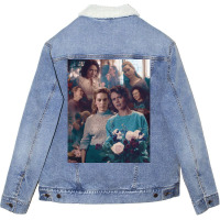 Romantic Damie Poster Love Unisex Sherpa-lined Denim Jacket | Artistshot