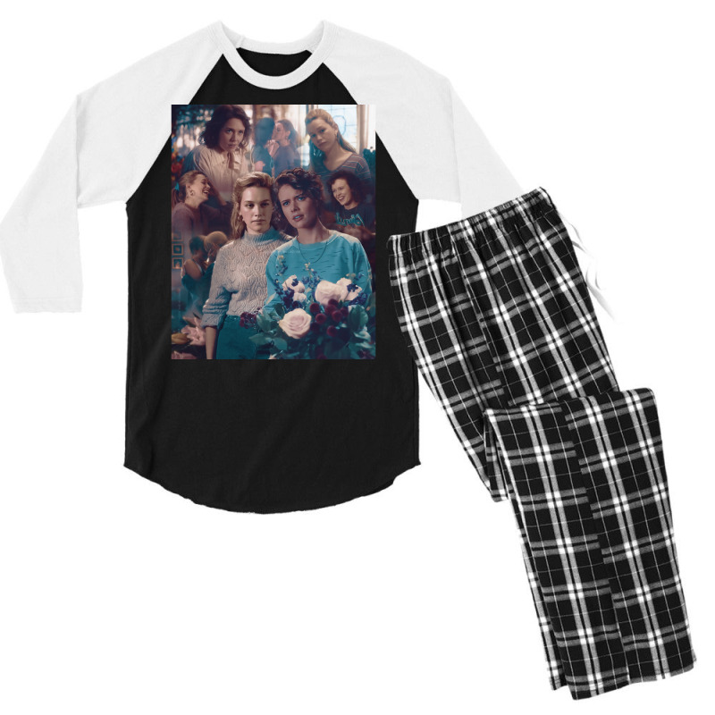 Romantic Damie Poster Love Men's 3/4 Sleeve Pajama Set | Artistshot