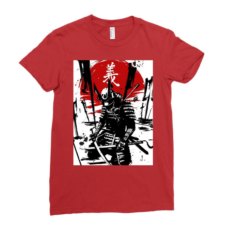 Samurai Warrior Ladies Fitted T-Shirt by zaenulmiljace | Artistshot