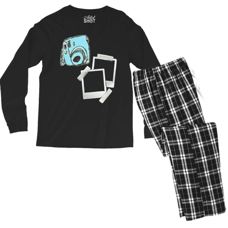 Polariod  Classic  Cute E Men's Long Sleeve Pajama Set | Artistshot