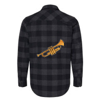 Trumpet Instrument Brass Music Musician Flannel Shirt | Artistshot