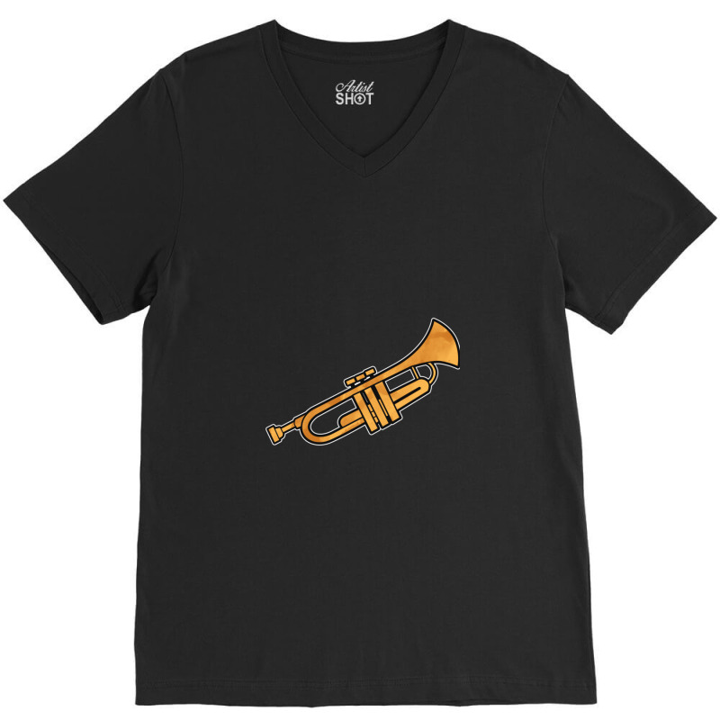 Trumpet Instrument Brass Music Musician V-Neck Tee by SiroBrandonSoto | Artistshot