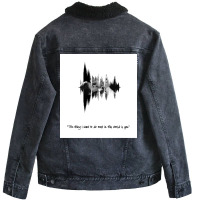 Wayhaught Sound Wave The Thing I Want To Do Most Is You Wynonna Earp Unisex Sherpa-lined Denim Jacket | Artistshot