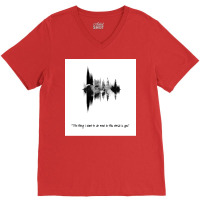 Wayhaught Sound Wave The Thing I Want To Do Most Is You Wynonna Earp V-neck Tee | Artistshot