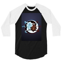 Rin Vang Raava X Vaatu Yin Yang Poster 3/4 Sleeve Shirt | Artistshot