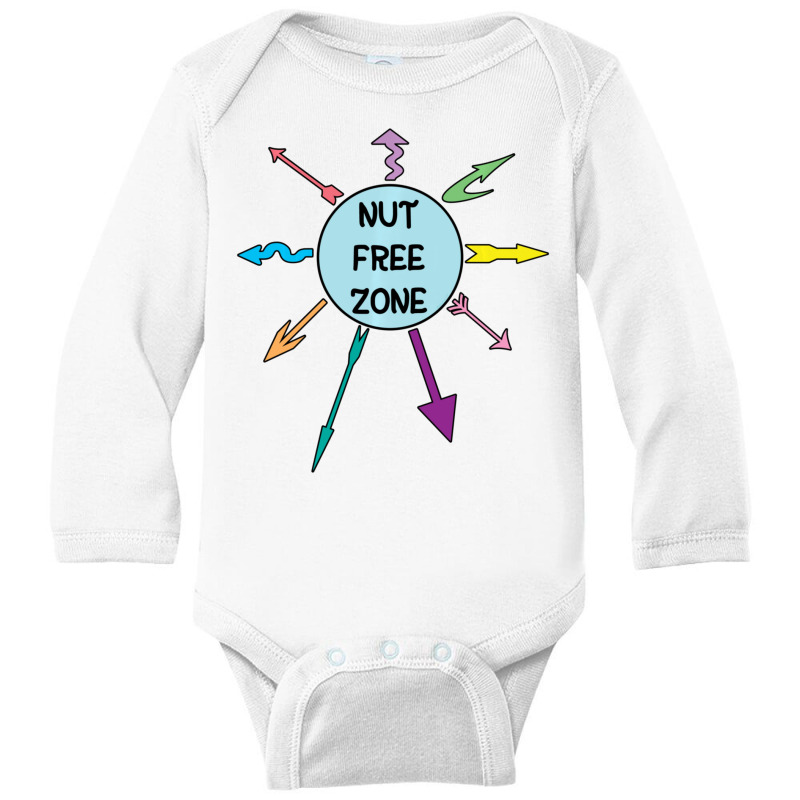 Trending Allergy Awareness Warning Nut Free Zone S School Long Sleeve Baby Bodysuit by Bostic Walling | Artistshot