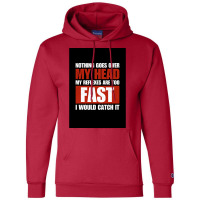 Nothing Goes Over My Head My Reflexes Are Too Fast I Would Catch It Fu Champion Hoodie | Artistshot