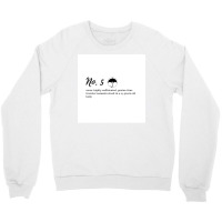 Number Five Hargreeves Definition And Umbrella Poster Green Crewneck Sweatshirt | Artistshot