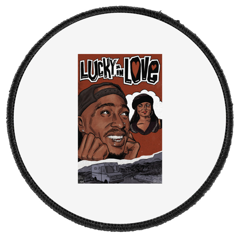 Poetic Justice  Lucky In Love  Cute Cool Round Patch | Artistshot