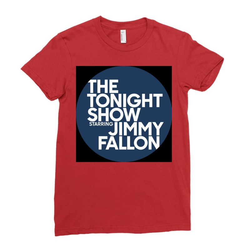 Pak Rt Dan Bu Rt Sukan Nonton The Tonight Show Poster Love Ladies Fitted T-Shirt by verriaharzi4 | Artistshot