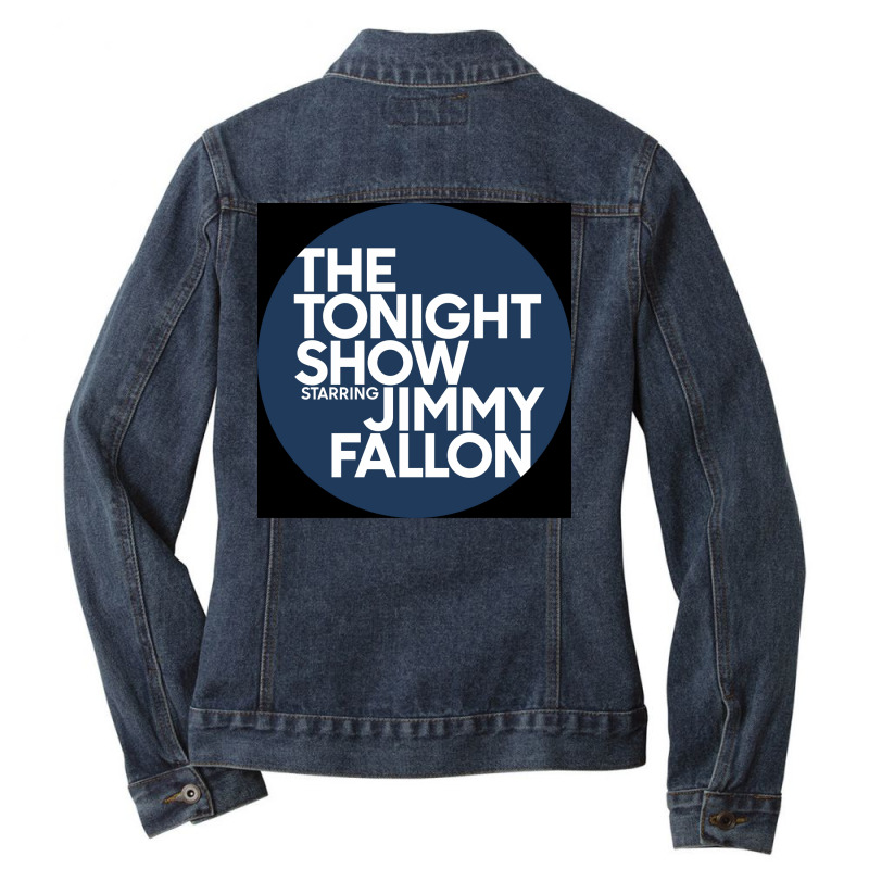 Pak Rt Dan Bu Rt Sukan Nonton The Tonight Show Poster Love Ladies Denim Jacket by verriaharzi4 | Artistshot