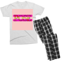 Pink And Pose Poster Green Cute Men's T-shirt Pajama Set | Artistshot