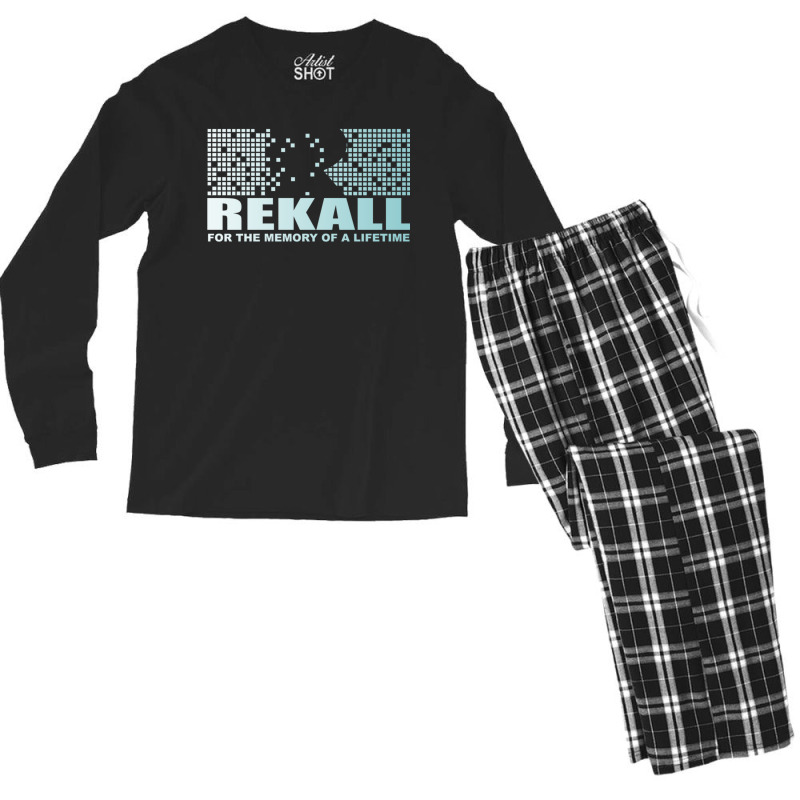 Rekall For The Memory Of A Lifetime Men's Long Sleeve Pajama Set by apolitery | Artistshot