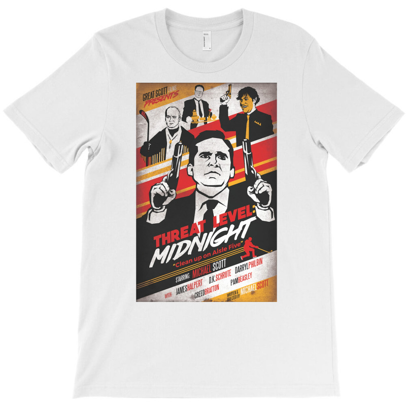 Threat Level Midnight Clean Up On Aisle Five Poster Retro T-shirt | Artistshot