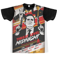 Threat Level Midnight Clean Up On Aisle Five Poster Retro Graphic T-shirt | Artistshot