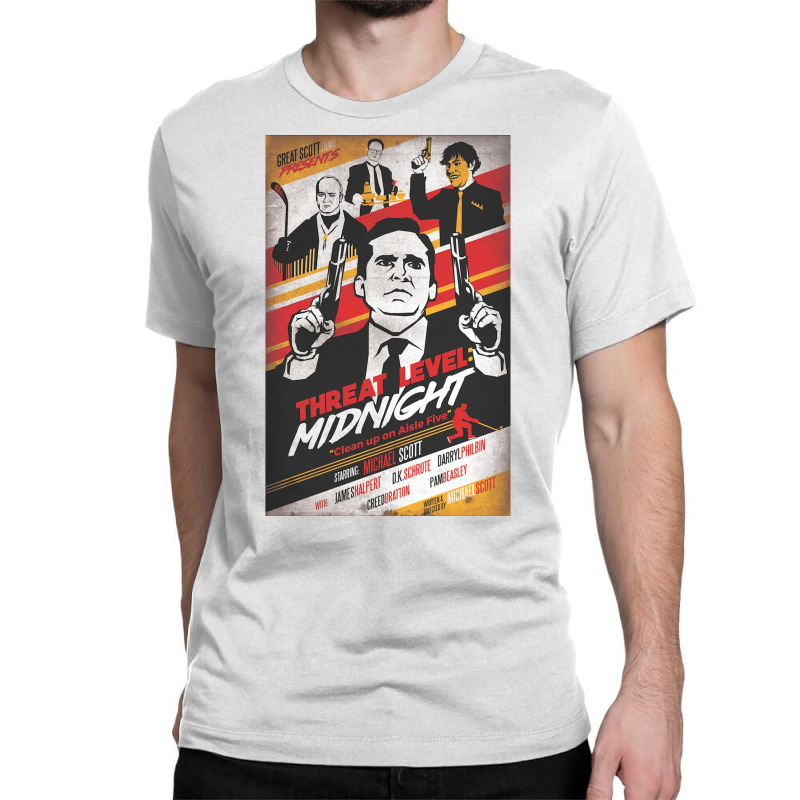 Threat Level Midnight Clean Up On Aisle Five Poster Retro Classic T-shirt | Artistshot